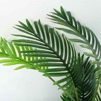 Leaf 110Cm Artificial Areca Palm Tree Potted In Black Pot, Green