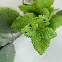 Artificial 125Cm Trailing Hanging Mint Leaf Garland Plant Realistic, Green