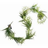 Leaf 180Cm Artificial Trailing Hanging Fern Garland Plant Realistic, Green