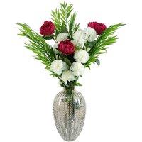 Leaf 35Cm Smoke Grey Bubble Vase, Grey