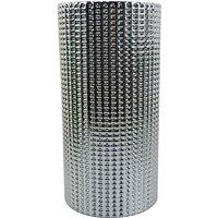 Leaf 30Cm Silver Dot Glass Vase, Silver