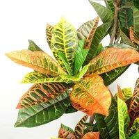 Leaf 140Cm Artificial Codiaeum Tree With 179 Leaves, Orange