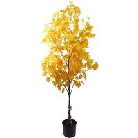 Leaf 150Cm Artificial Yellow Ginkgo Tree 510 Leaves, Yellow