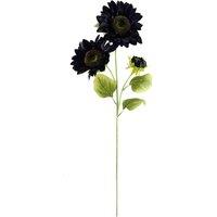 Leaf Pack Of 6 X 88Cm Purple Artificial Sunflower - 18 Heads, Purple
