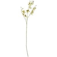 Leaf Pack Of 6 X 80Cm Cream Artificial Mini Orchid Stem, Cream
