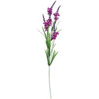 Leaf Pack Of 6 X 80Cm Dark Pink Larkspur Artifical Stem, Pink