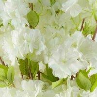 Leaf 6 X 100Cm White Artificial Blossom Stem, White