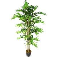Leaf 150Cm 5Ft Artificial Bamboo Plants Trees Green, Green