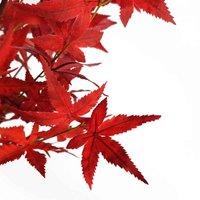 Leaf Artificial Red Maple Tree 120Cm, Red