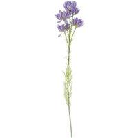 Leaf 80Cm Purple Chrysanthemum Arrangement Glass Vase, Blue