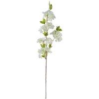 Leaf Artificial 100Cm White Artificial Blossom And Berries Glass Vase, Pink