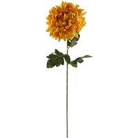 Leaf Artificial 100Cm Yellow Chrysanthemum Glass Ball Vase, Green