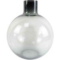 Leaf 95Cm Black Chrysanthemum Bundle Glass Ball Vase, Black