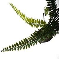 Leaf 90Cm Uv Resistant Artificial Boston Fern Plant, Green