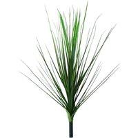Leaf 90Cm Uv Resistant Artificial Onion Grass Stem Green Outdoor, Green