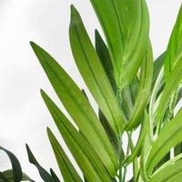 140Cm Uv Resistant Artificial Mango Leaf Tree, Green