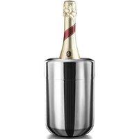 Final Touch Stainless Steel Bottle Chiller With Freezer Packs, Silver