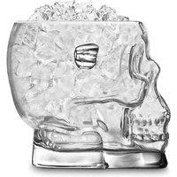 Final Touch Brainfreeze Crystal Glass Skull Ice Bucket 1.6 Litre Clear, Clear