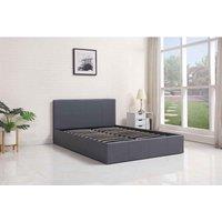 Kosy Koala Ottoman Storage Bed Grey 3Ft Single Leather Bedroom Furniture, Grey