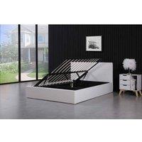 Kosy Koala Ottoman Storage Bed White Double 4Ft6 Leather Bedroom Furniture, White