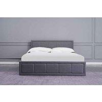 Kosy Koala Ottoman Storage Bed Grey 3Ft Single Fabric Wooden And 1 Mattress Bedroom, Grey