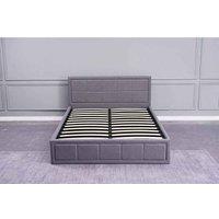 Kosy Koala Ottoman Storage Bed Grey Small Double 4Ft6 Fabric Wooden Bedroom Furniture, Grey