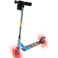 MoVe Hot Wheels Inline Scooter with Light Up Wheels and Revver, Blue