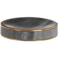 Maison By Premier Grey Marble Brass Soap Dish, Grey