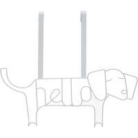 Maison By Premier Kirby White Sausage Dog Hanger, Black