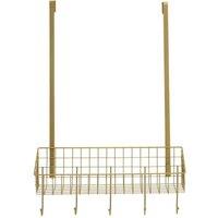 Maison By Premier Kirby Gold Finish Over The Door Hanger, Gold