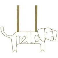 Maison By Premier Kirby Gold Finish Sausage Dog Hanger, Gold