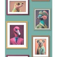 Muriva Ltd Muriva Fantastic Animals Wallpaper, Multi