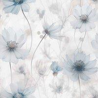 Muriva Ltd Muriva Lissa Flowers Blue Wallpaper, Blue