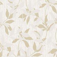 Muriva Ltd Muriva Hudson Leaf Trail Cream Wallpaper, Cream
