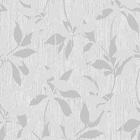 Muriva Ltd Muriva Hudson Leaf Trail Grey Wallpaper, Grey