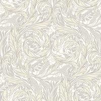 Muriva Ltd Muriva Vale Leaf Cream Wallpaper, Cream