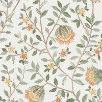 Muriva Ltd Muriva Edlyn Floral Cream & Green Wallpaper, Cream