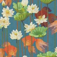 Muriva Ltd Muriva Lagoon Blue Wallpaper, Blue