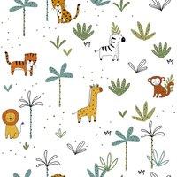 Muriva Ltd Muriva Cute Safari Wallpaper, Multi