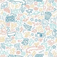 Muriva Ltd Muriva Doodle Multi Wallpaper, Multi