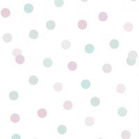 Muriva Ltd Muriva Dotty Pink & Teal Wallpaper, Multi