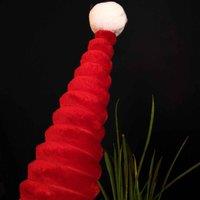 Samuel Alexander 51Cm Large Sitting Plush Christmas Gonk With Grooved Hat In Red, Red