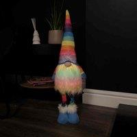 Samuel Alexander 60cm Battery Operated Lit Standing Christmas Rainbow Gonk