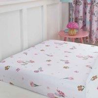 Happy Linen Company Enchanted Forest Unicorn Fitted Sheet - Toddler Cot Bed, Pink