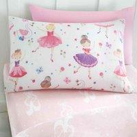 Happy Linen Company Isabella Prima Ballerina Fitted Sheet - Toddler Cot Bed, Pink