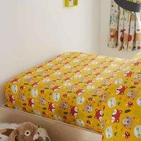 Happy Linen Company Woodland Friends Animals Fitted Sheet - Toddler Cot Bed