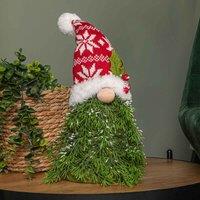 Samuel Alexander 31Cm Red And White Christmas Tree Sitting Gonk With Snowflake Hat