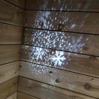 Samuel Alexander Premier Led 31Cm Indoor And Outdoor Snowstorm Projector, White