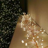 Samuel Alexander 430 Led 2.7M Premier Christmas Outdoor 8 Function Gold Wire Lights Warm White, Gold