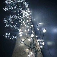 Samuel Alexander 1.8M White Leds Green Garland Wire Light Christmas Decoration With Timer, Green